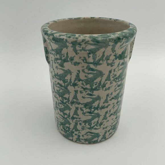 Clay City Indiana Stoneware Pottery Utensil Holder Sponge Ware Signed - Picture 6 of 8